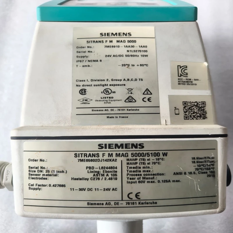 Siemens 7ME6910-1AA30-1AA0 MAG 5000 Electromagnetic Flowmeter Transmitter with Display | IP67/NEMA 4X Industrial Flow Transmitter thumbnail 7