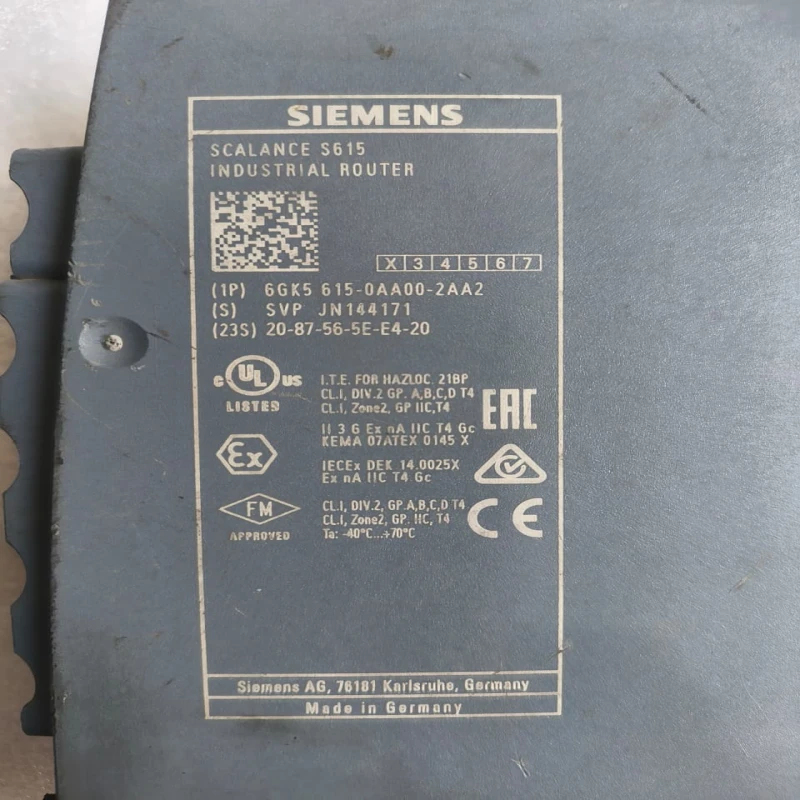 Siemens SCALANCE S615 Industrial Security Router 6GK5 615-0AA00-2AA2 – Secure Industrial Communication Gateway thumbnail 7