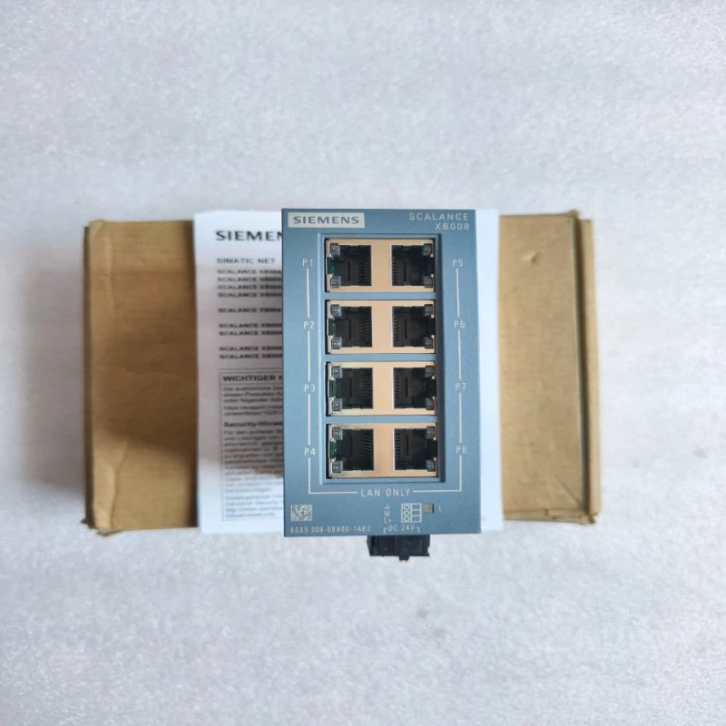 Siemens SCALANCE XB008 Industrial Ethernet Switch 8-Port RJ45 Unmanaged DIN Rail | 6GK5008-0BA00-1AB2 thumbnail 2
