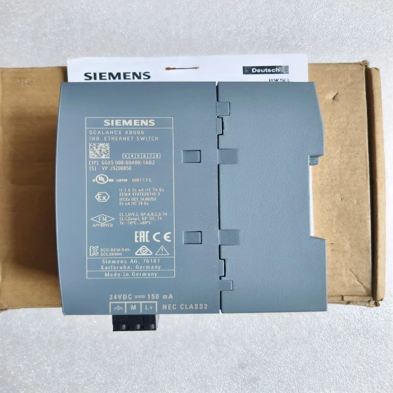 Siemens SCALANCE XB008 Industrial Ethernet Switch 8-Port RJ45 Unmanaged DIN Rail | 6GK5008-0BA00-1AB2 thumbnail 7