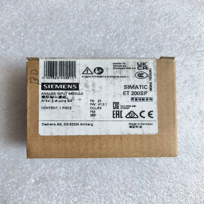 Siemens SIMATIC ET 200SP Analog Input Module 6ES7134-6GF00-0AA1 – 8 Channel AI, 4–20 mA, 16-bit, Galvanic Isolation thumbnail 2