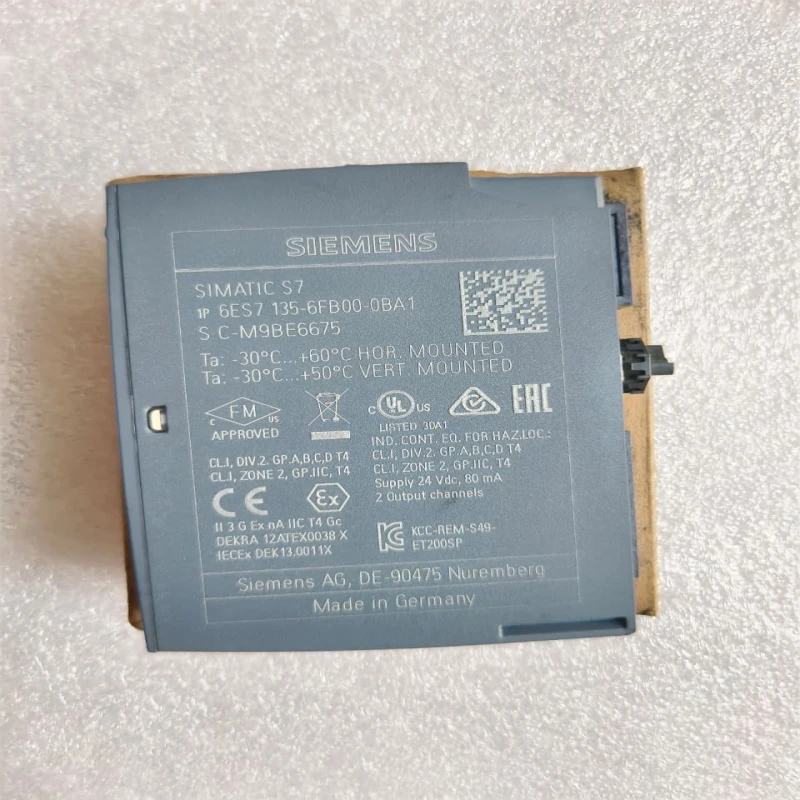 Siemens SIMATIC ET 200SP Analog Output Module 6ES7 135-6FB00-0BA1 – 4 AO Voltage/Current, High Accuracy, DIN Rail thumbnail 4