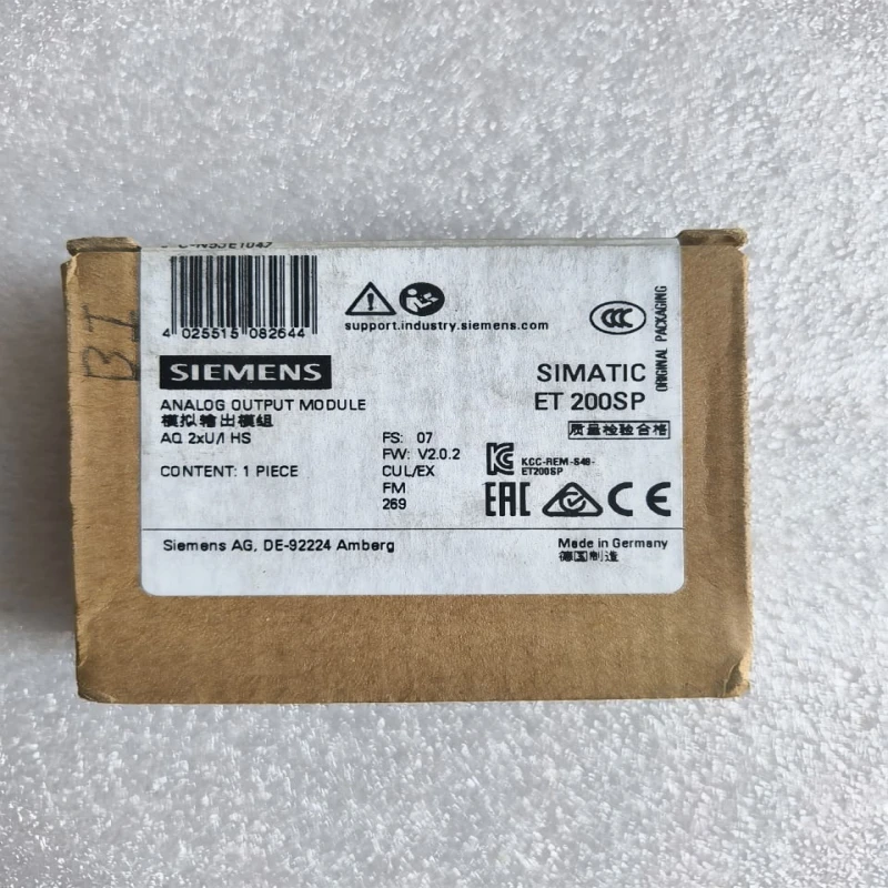 Siemens SIMATIC ET 200SP Analog Output Module 6ES7 135-6HB00-0DA1 – 2 AO, ±10 V / 0–20 mA, 16-bit, Galvanic Isolation thumbnail 2