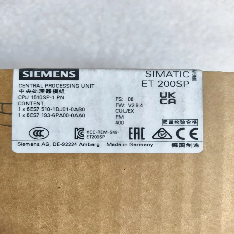 Siemens SIMATIC ET 200SP CPU 1510SP-1 PN (6ES7 510-1DJ01-0AB0) – Compact Distributed PLC with PROFINET thumbnail 6
