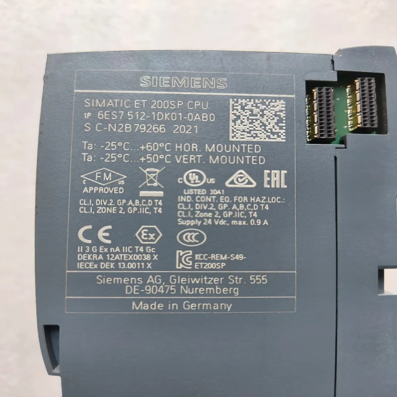Siemens SIMATIC ET 200SP CPU 1512SP-1 PN Central Processing Unit 6ES7 512-1DK01-0AB0 – PROFINET, Compact Distributed Controller thumbnail 6