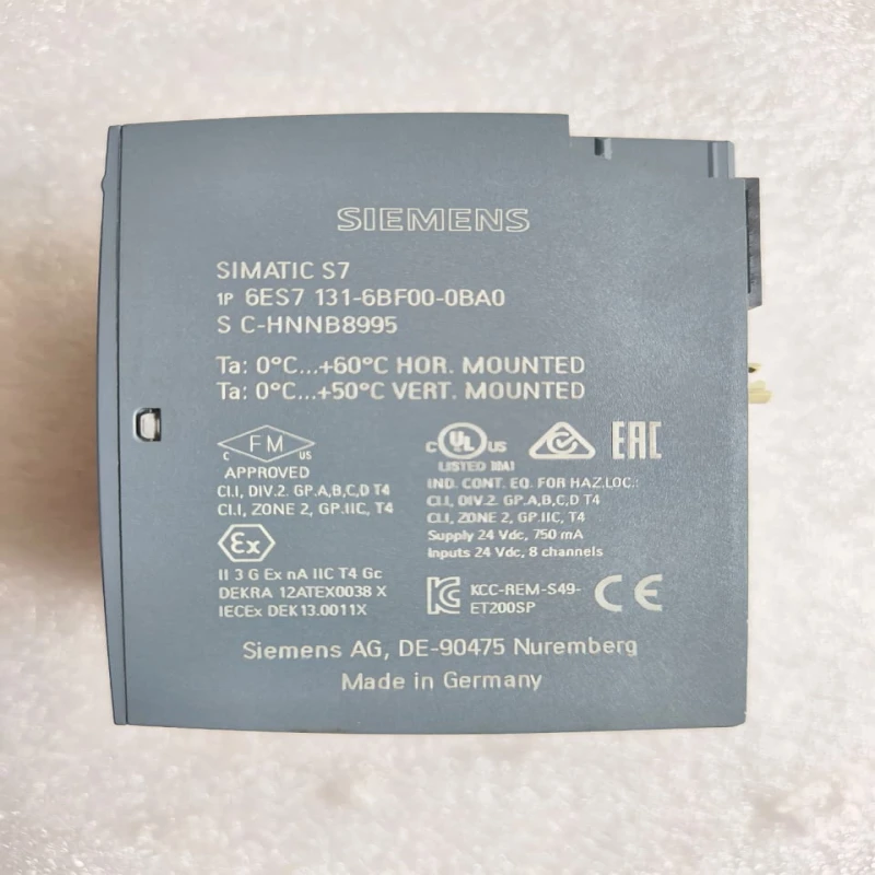 Siemens SIMATIC ET 200SP Digital Input Module DI 8x24VDC HF – 6ES7 131-6BF00-0BA0 | High Feature 8 Channel DI for PLC Systems thumbnail 4