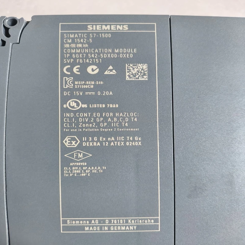 Siemens SIMATIC NET CM1542-5 Communication Module 6GK7542-5DX00-0XE0 | PROFIBUS DP Master/Slave Communication Module for SIMATIC S7-1500 PLC thumbnail 5