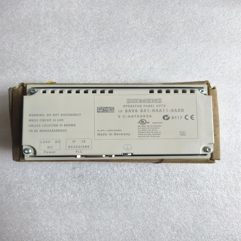 Siemens SIMATIC OP 73 Operator Panel – 3" Monochrome Graphic LCD, MPI/PROFIBUS Interface (6AV6641-0AA11-0AX0) thumbnail 3