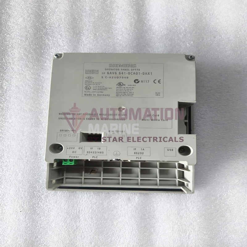 Siemens SIMATIC OP77B Operator Panel HMI 6AV6641-0CA01-0AX1 – 4.5 Inch Backlit LCD, MPI/PROFIBUS-DP, USB/MMC thumbnail 5