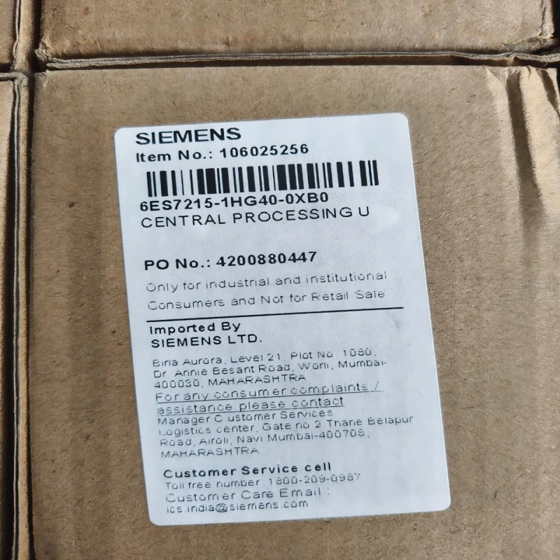 Siemens SIMATIC S7-1200 CPU 1215C DC/DC/Relay PLC (6ES7215-1HG40-0XB0) – 14 DI, 10 Relay DO, 2 AI, 2 AO, PROFINET thumbnail 7