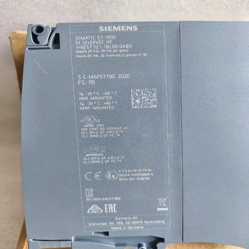 Siemens SIMATIC S7-1500 Digital Input Module 6ES7521-1BL00-0AB0 | 32-Channel 24V DC DI PLC I/O Module thumbnail 4