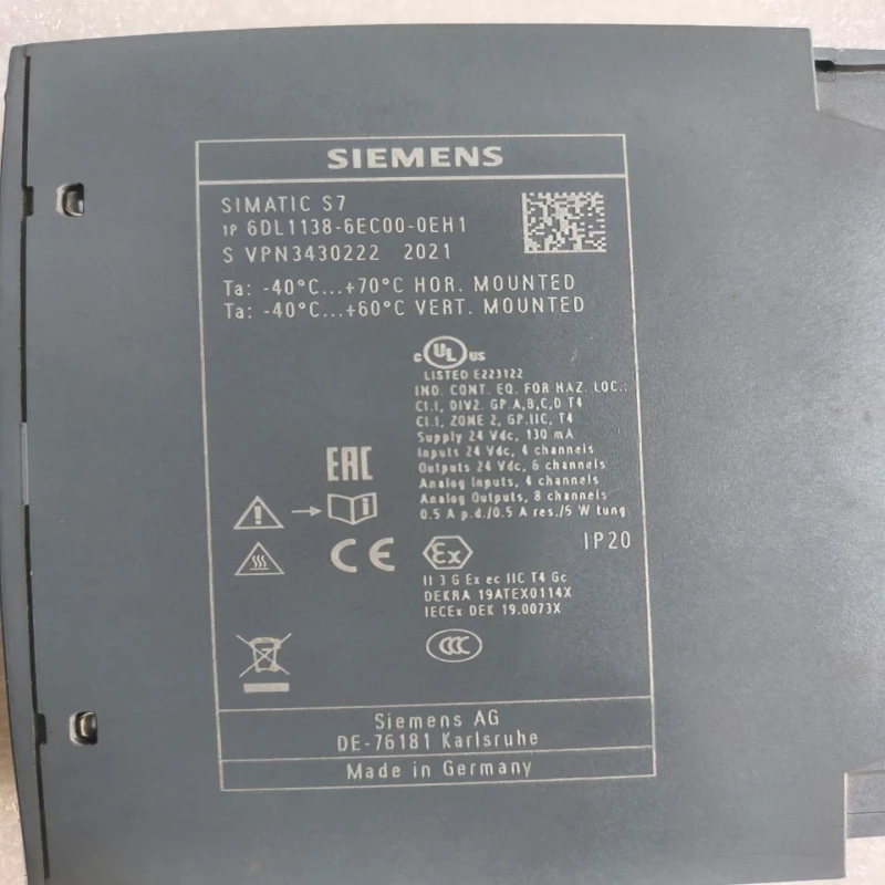 Siemens SIMATIC S7 6DL1138-6EC00-0EH1 Vibration Protection &amp; Condition Monitoring Module for Industrial Motors and Rotating Equipment thumbnail 7