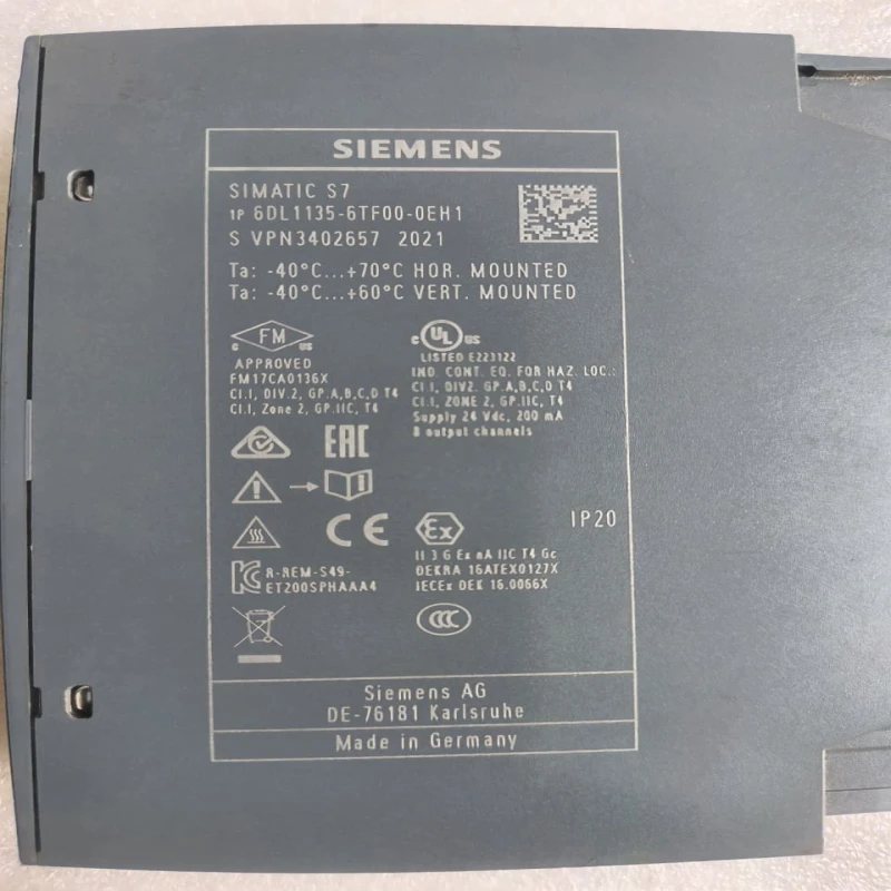 Siemens SIMATIC S7 Analog Output Module 6DL1135-6TF00-0EH1 | Industrial PLC AO Module for ET 200SP | High-Precision Voltage/Current Outputs thumbnail 6