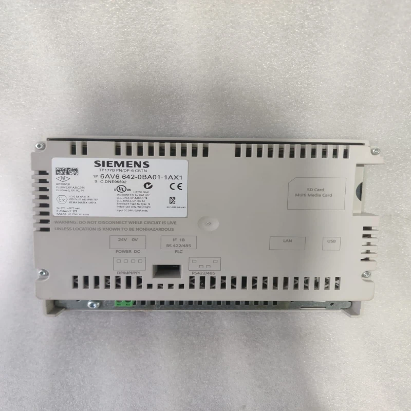 Siemens SIMATIC TP177B PN/DP 6” CSTN Touch Panel HMI, Profinet &amp; Profibus, 6AV6 642-0BA01-1AX1 thumbnail 3