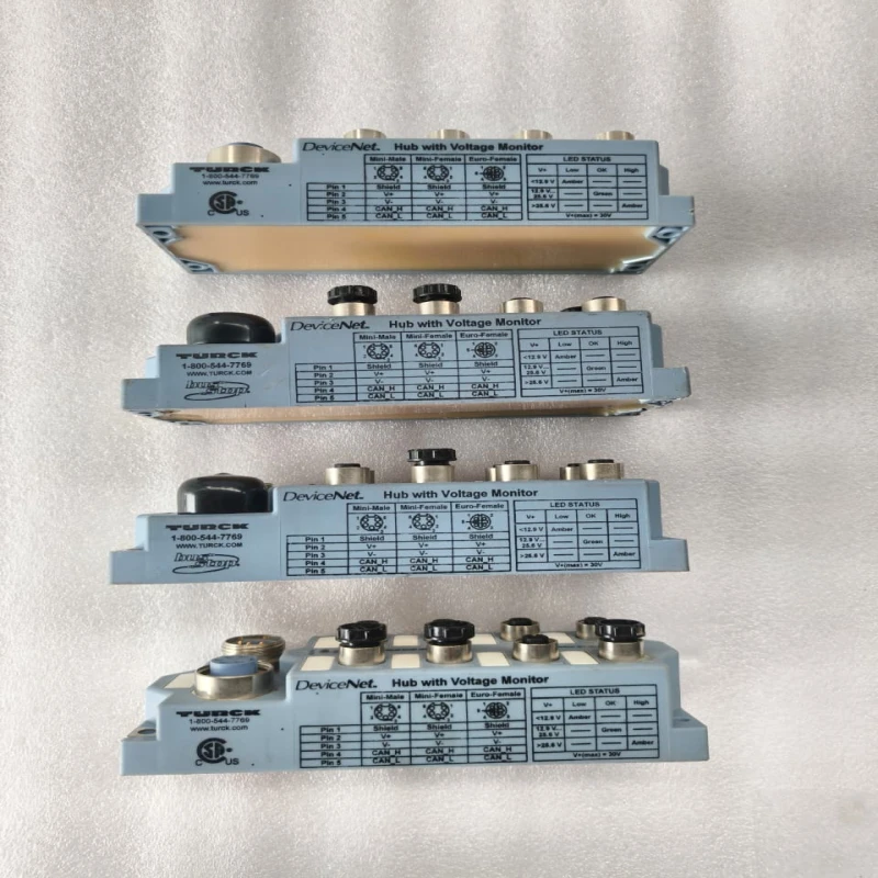 TURCK JBBS-57-E811 DeviceNet 8-Port Passive Junction Box Hub with Voltage Monitoring, M12 Eurofast Connectors 7/8 Minifast Bus In/Out thumbnail 5