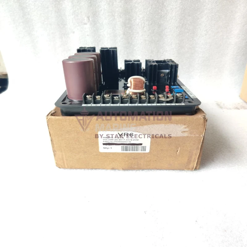 VR6 202-8634 Automatic Voltage Regulator (AVR) – 65 VDC 12A, 180–280 VAC, 1/3 Phase Generator Voltage Regulator thumbnail 4