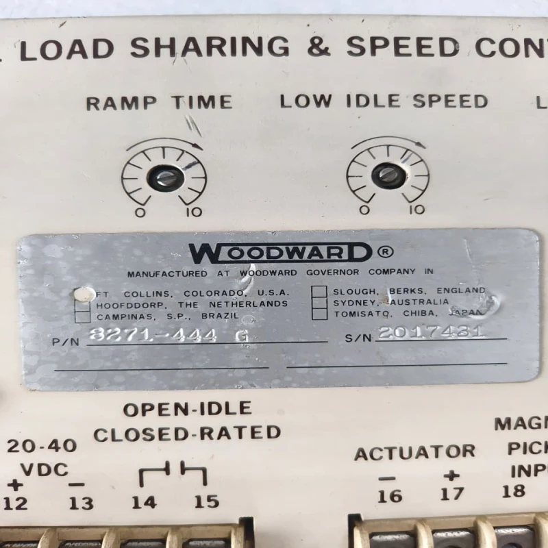 Woodward 2301 Load Sharing And Speed Control Module P/N 8271-444 | Generator Engine Governor Controller | Genuine Woodward thumbnail 8
