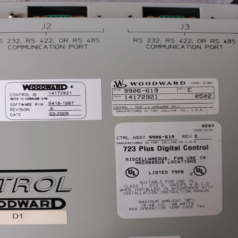 Woodward 723PLUS Digital Control 9906-619 Engine Governor &amp; Speed Control Module thumbnail 8