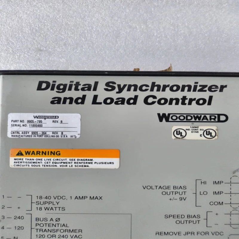 Woodward 9905-795 Digital Synchronizer and Load Control Module | Generator Synchronizing Controller | 18-40 VDC Industrial Load Sharing Controller thumbnail 6