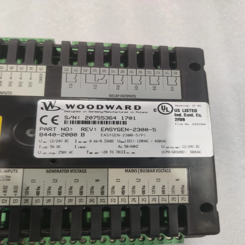 Woodward easYgen-2300-5 Genset Controller 8440-2080 | Advanced Automatic Generator Control &amp;amp;amp; Protection Module thumbnail 7