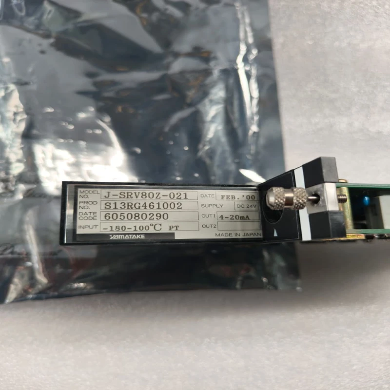 YAMATAKE J-SRV80Z-021 RTD Analog Input Module, PT Input −180 to 100°C, 24V DC, 4–20mA Output thumbnail 2