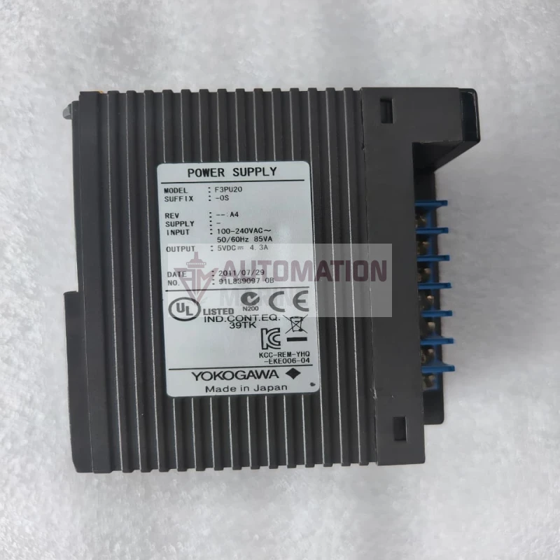 Yokogawa F3PU20-0S Power Supply Module | FA-M3 PLC Series | 100-240VAC Input | 5VDC 4.3A Output thumbnail 9