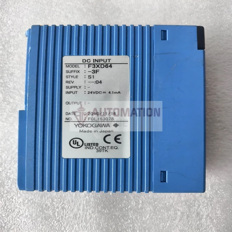 Yokogawa F3XD64-3F DC Input Module | 64-Point FA-M3 PLC Digital Input Module | 24VDC, 4.1mA thumbnail 3