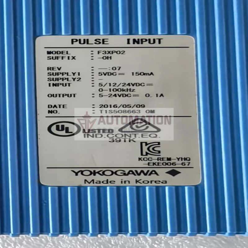 Yokogawa F3XP02-0H High-Speed Pulse Input Counter Module | FA-M3 PLC Series thumbnail 7